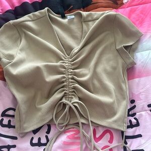 Crop top that ties in the front